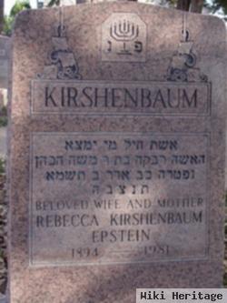 Rebecca Kirshenbaum Epstein