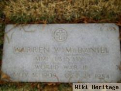 Warren W Mcdaniel