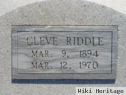 Grover Cleveland "cleve" Riddle