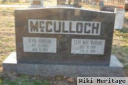 Alvin Johnson "cot" Mcculloch