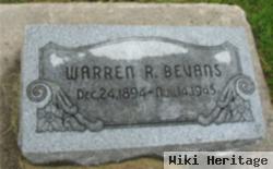 Warren R Bevans