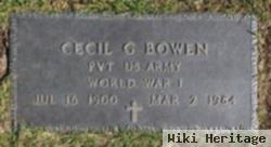 Cecil G Bowen