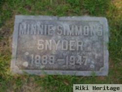 Minnie Belle Simmons Snyder