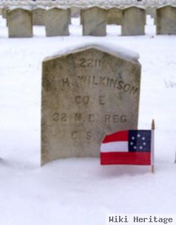 Pvt W H Wilkinson