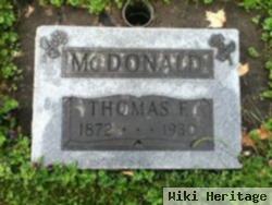 Thomas F Mcdonald