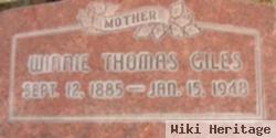 Rhoda Winnifred "winnie" Thomas Giles