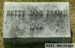 Betty Jane Frame