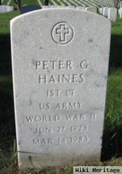 Dr Peter G. Haines