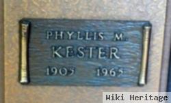 Phyllis M Kester