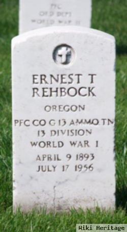 Ernest T Rehbock