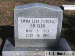 Emma Leta Purcell Bickler