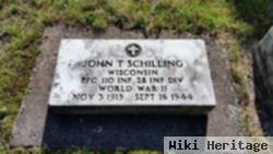 Pfc John T Schilling