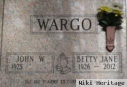 Betty Jane Mccarty Wargo