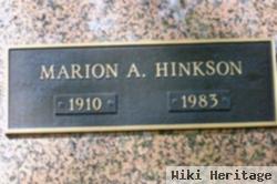 Marion A Hinkson