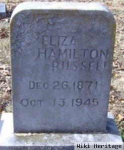 Sarah Elizabeth "eliza" Stewart Hamilton Russell