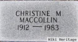 Christine M Maccollin