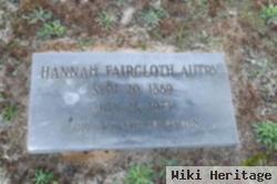 Sarah Hannah Faircloth Autry