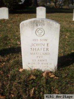 Pvt John E. Shafer