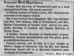 Fannie Belle Bratcher Harrison