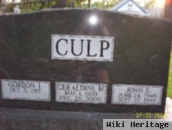 Gordon I Culp