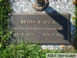 Retha Bernice Mcvitty Speck