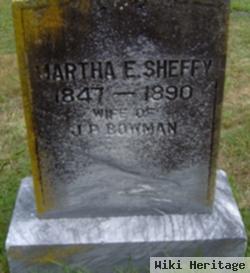 Martha Elvira "mattie" Sheffy Bowman