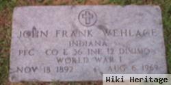 John Frank Wehlage