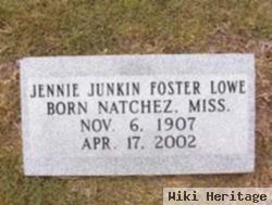 Jennie Junkin Foster Lowe