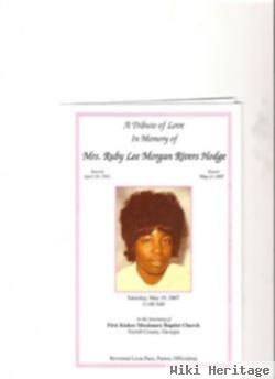 Mrs Ruby Morgan "lee" Rivers Hodge