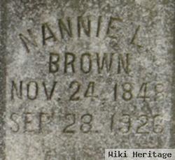 Nannie L Brown