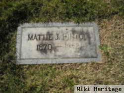 Martha Frances "mattie" Jenkins Hinton