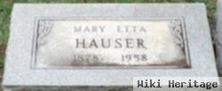 Mary Etta Hauser