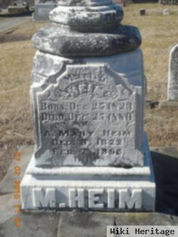 A. Mary Heim