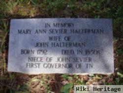 Mary Ann Sevier Halterman