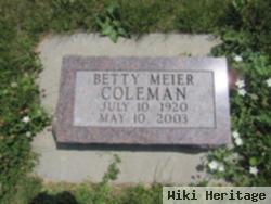 Betty Meier Coleman