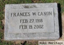 Frances W. Canon