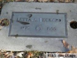 Letta Alva Johnston Deckard