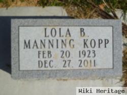 Lola B Manning Kopp