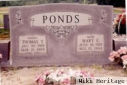 Mary E Ponds