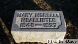 Mary Morrell Mcallister