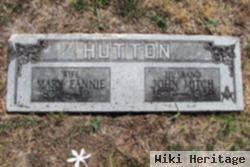 Mary Frances "fannie" Clements Hutton