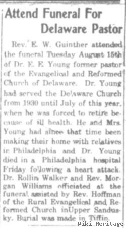 Rev Ervin E. Young