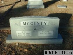 J W Mcginty