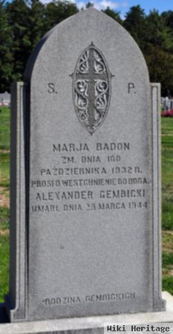 Marja Badon Gembicki