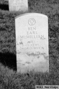 Ben Earl Mcmillian