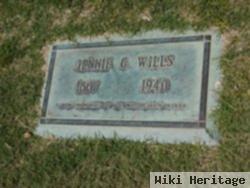 Geneva Jane "jennie G." Simcox Allen Wills