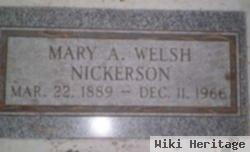 Mary A Welsh Nickerson