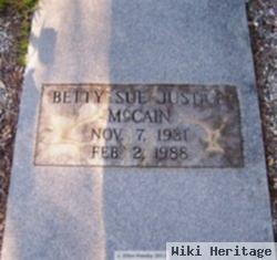 Betty Sue Justice Mccain