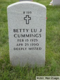 Betty Lu Jarvis Nutter Cummings
