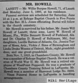 Willie Burpee Howell